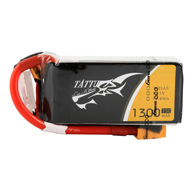 Tattu 1300mAh 3S 75C Lipo Battery Pack With XT60 Plug Tattu 1300mAh 3S 75C Lipo Battery Pack With XT60 Plug